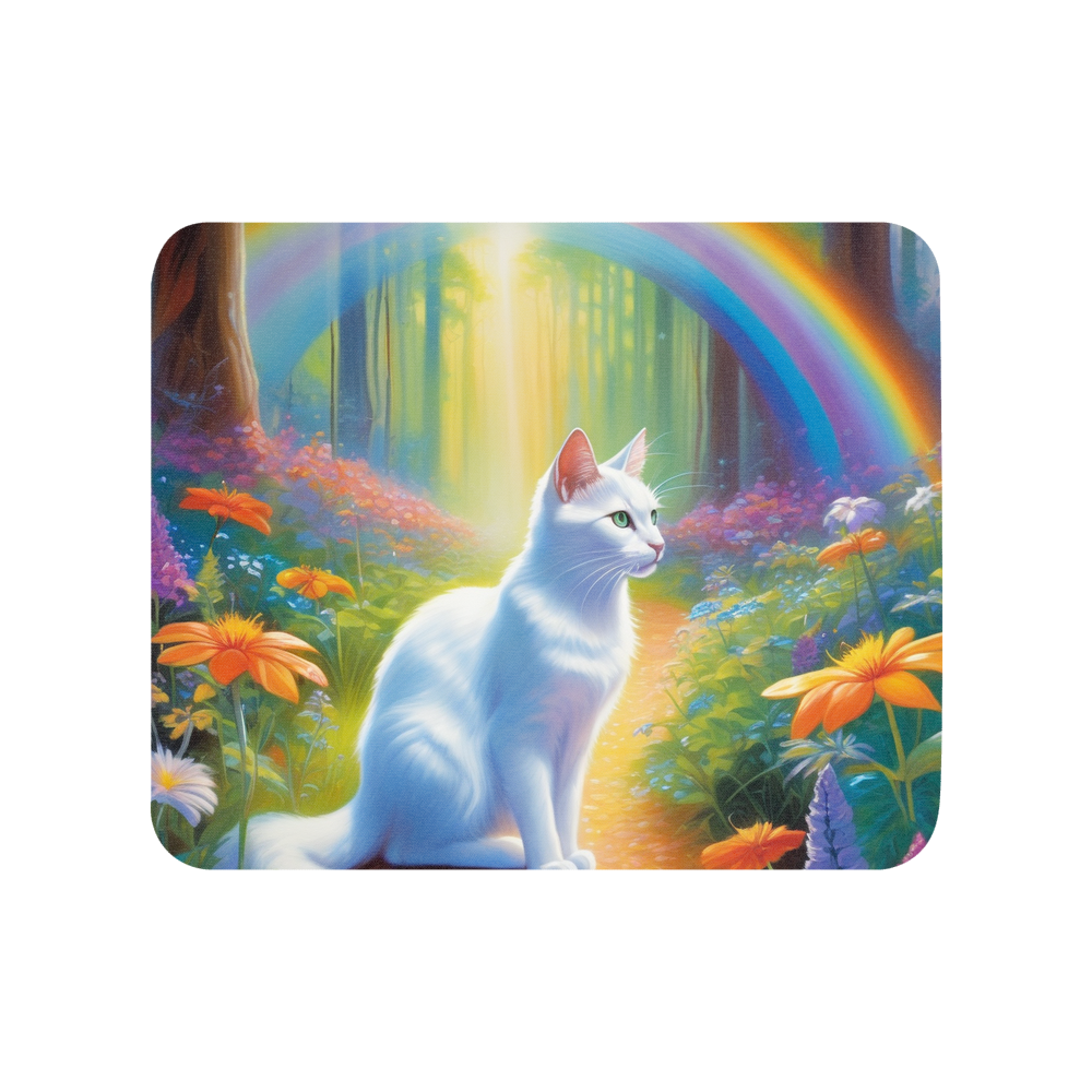 PugMug Custom White Companion Cat Mouse Pad