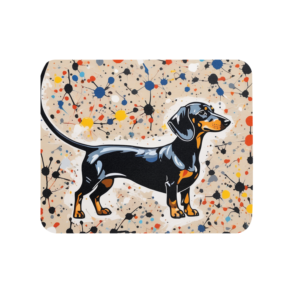 PugMug Custom Black Dachshund Mouse Pad