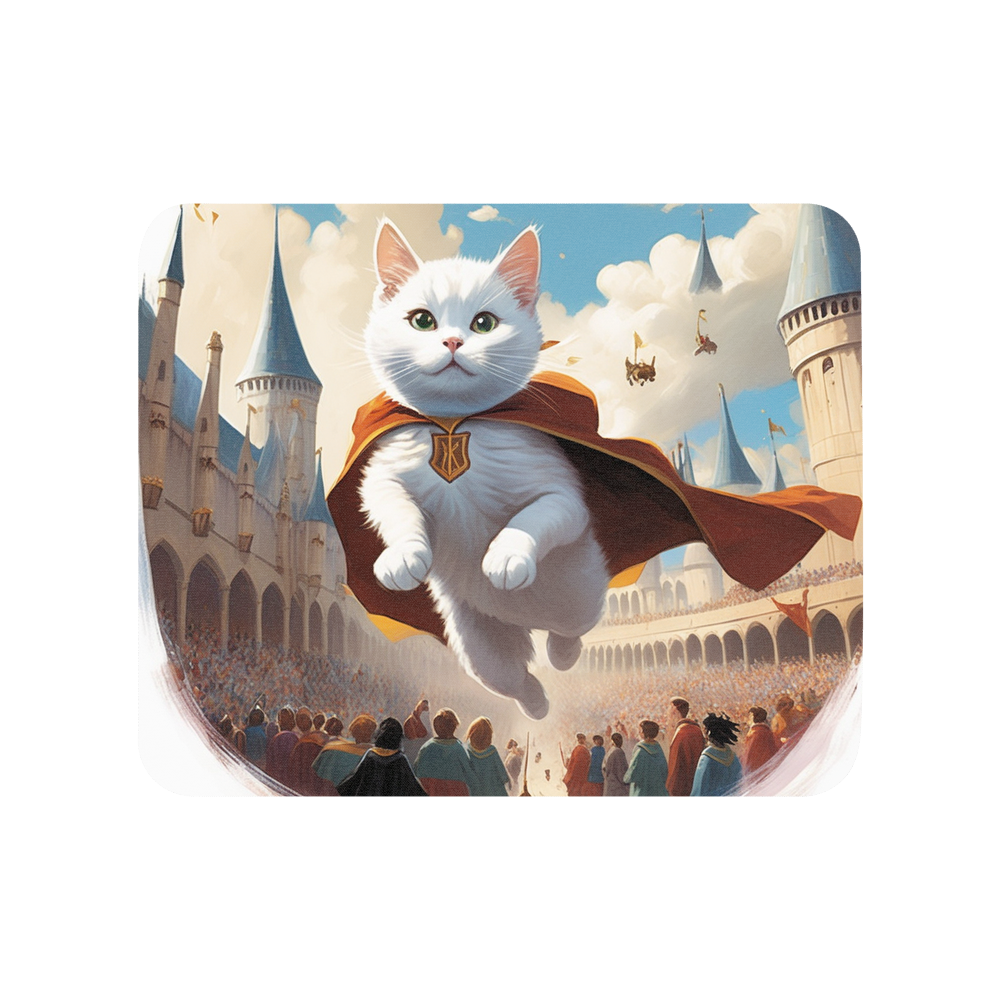 PugMug Custom White Companion Cat Mouse Pad