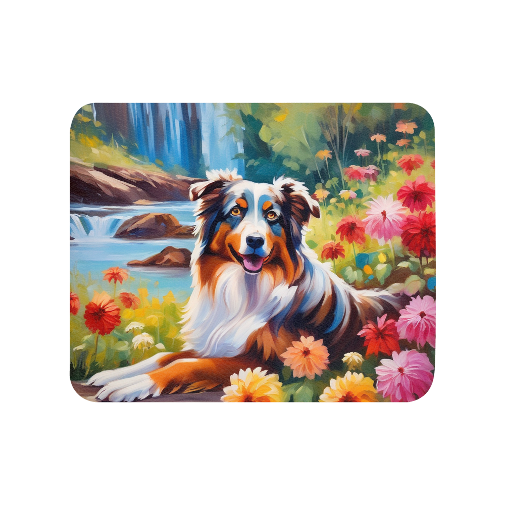 PugMug Custom Australian Shepherd Dog Mouse Pad