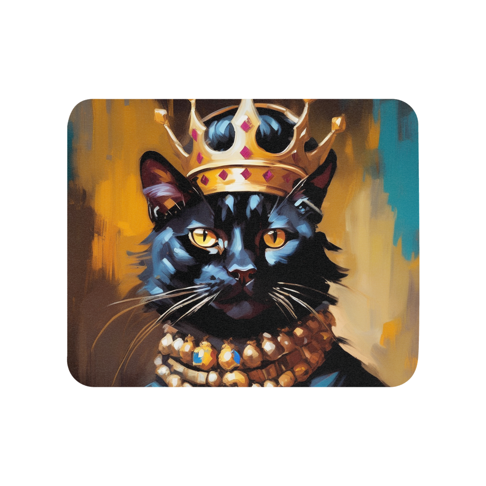 PugMug Custom Black Exotic Cat Mouse Pad