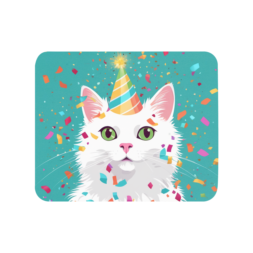 PugMug Custom White Companion Cat Mouse Pad