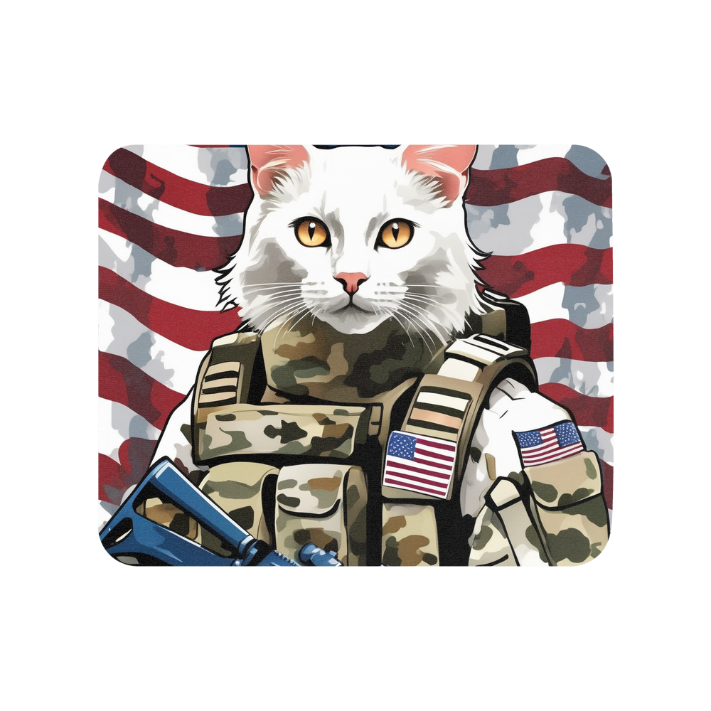 PugMug Custom White Companion Cat Mouse Pad