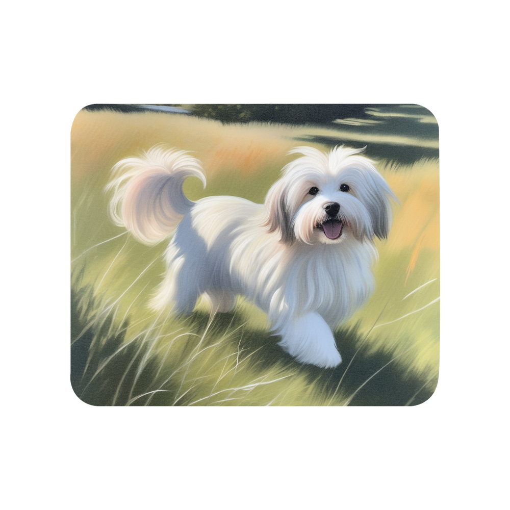 PugMug Custom White Havanese Dog Mouse Pad
