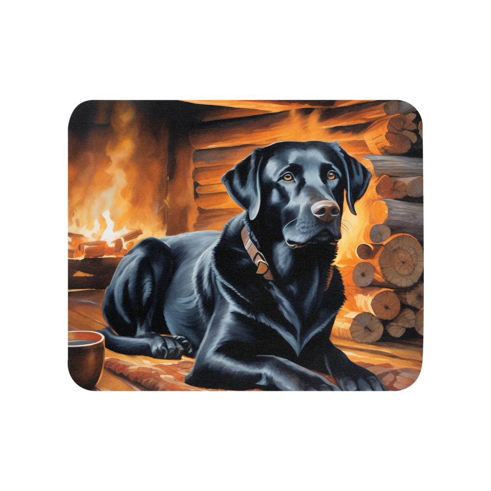 PugMug Custom Black Labrador Retriever Mouse Pad