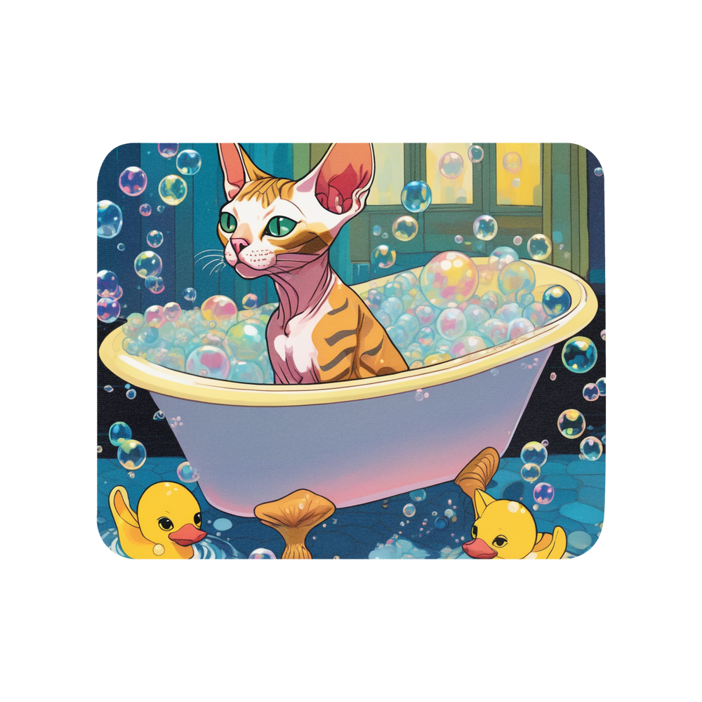 PugMug Custom Tabby Sphynx Cat Mouse Pad