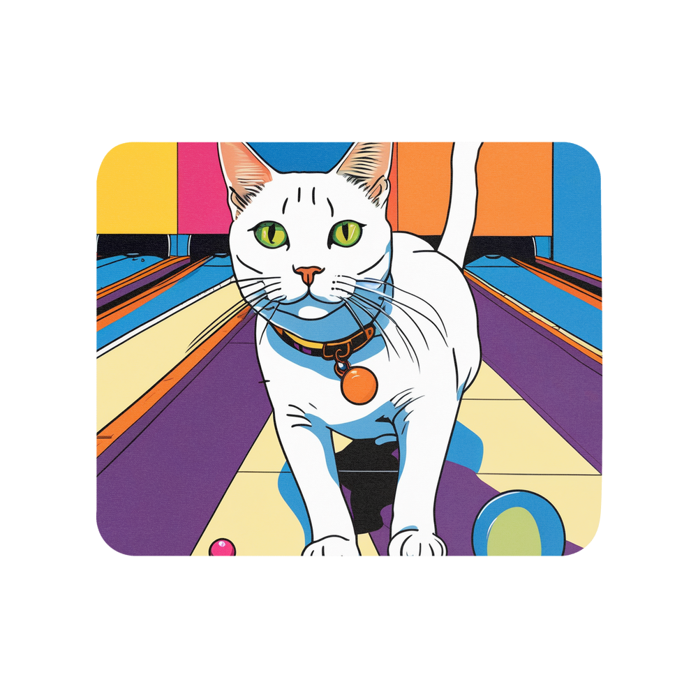 PugMug Custom White American Shorthair Cat Mouse Pad