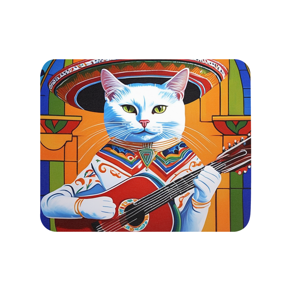 PugMug Custom White Companion Cat Mouse Pad