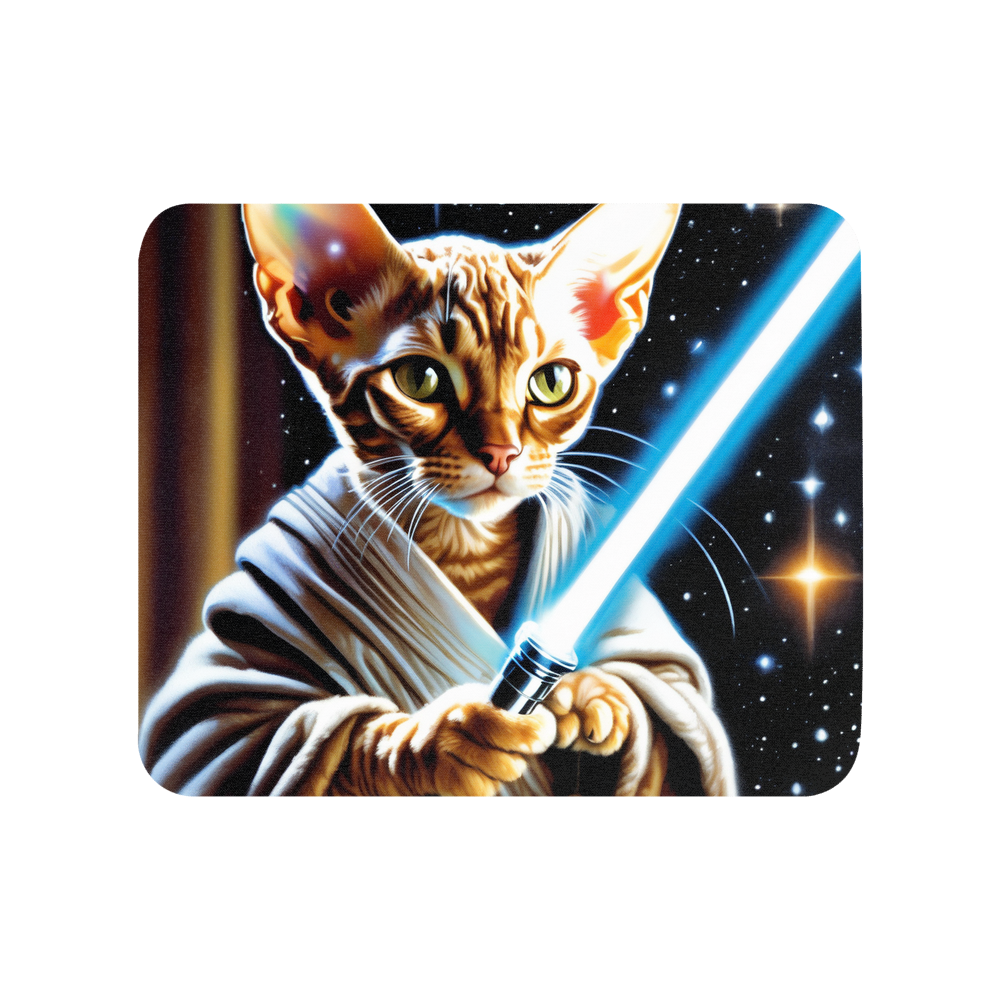 PugMug Custom Tabby Devon Rex Cat Mouse Pad