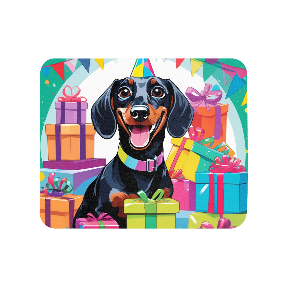 PugMug Custom Black Dachshund Mouse Pad