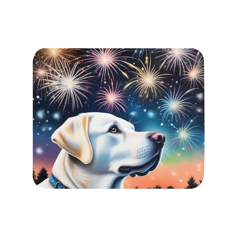 PugMug Custom White Labrador Retriever Mouse Pad