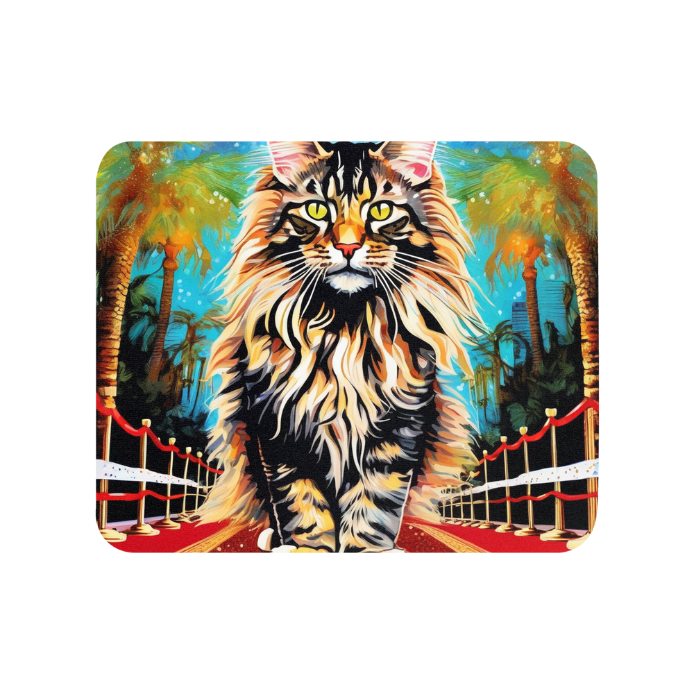PugMug Custom Tabby Maine Coon Cat Mouse Pad