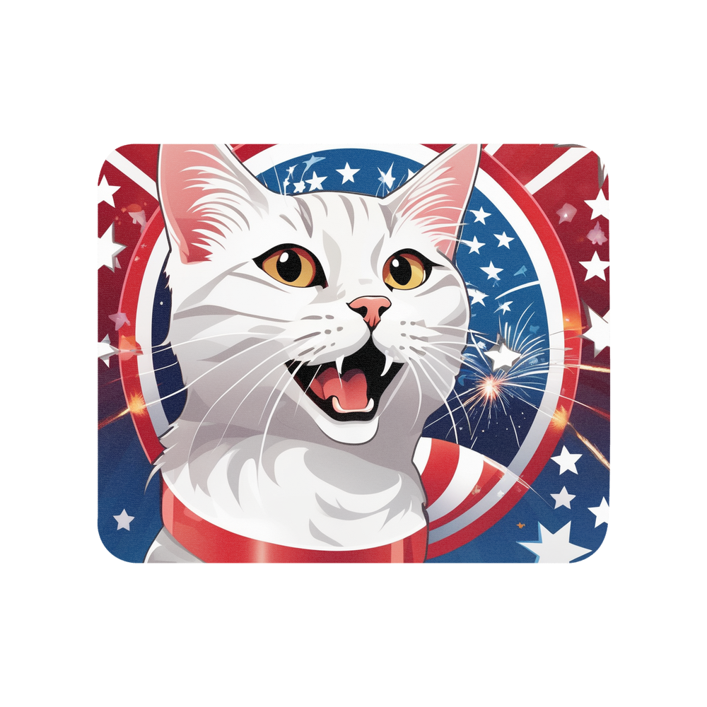 PugMug Custom White Companion Cat Mouse Pad