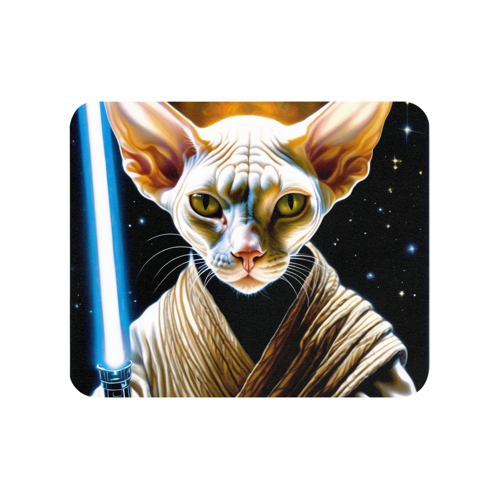 PugMug Custom White Sphynx Cat Mouse Pad