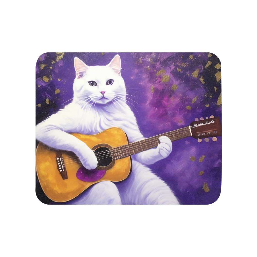 PugMug Custom White Companion Cat Mouse Pad