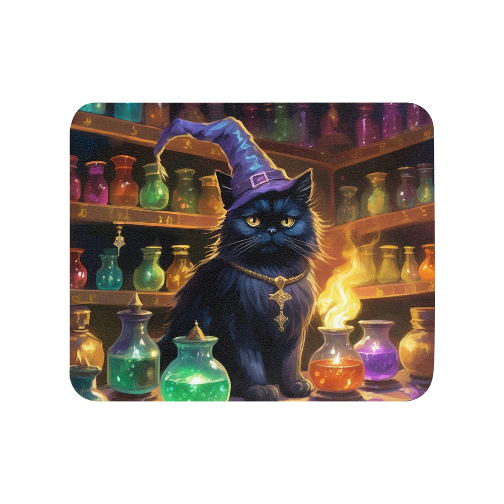 PugMug Custom Black Persian Cat Mouse Pad