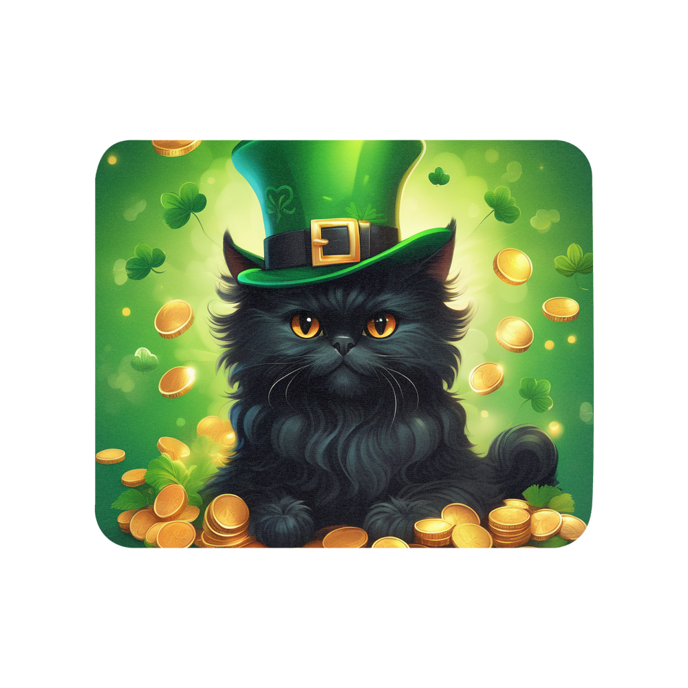 PugMug Custom Black Persian Cat Mouse Pad