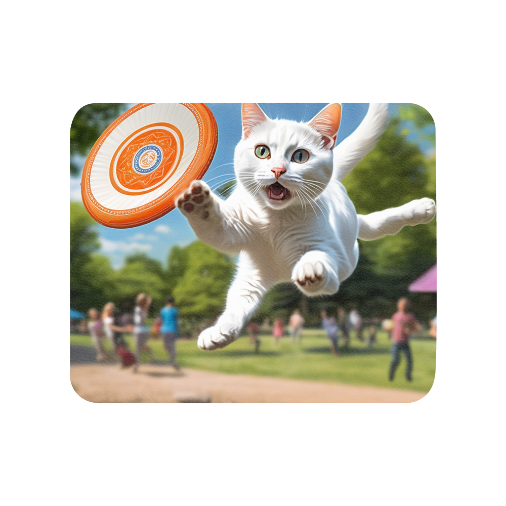 PugMug Custom White Companion Cat Mouse Pad