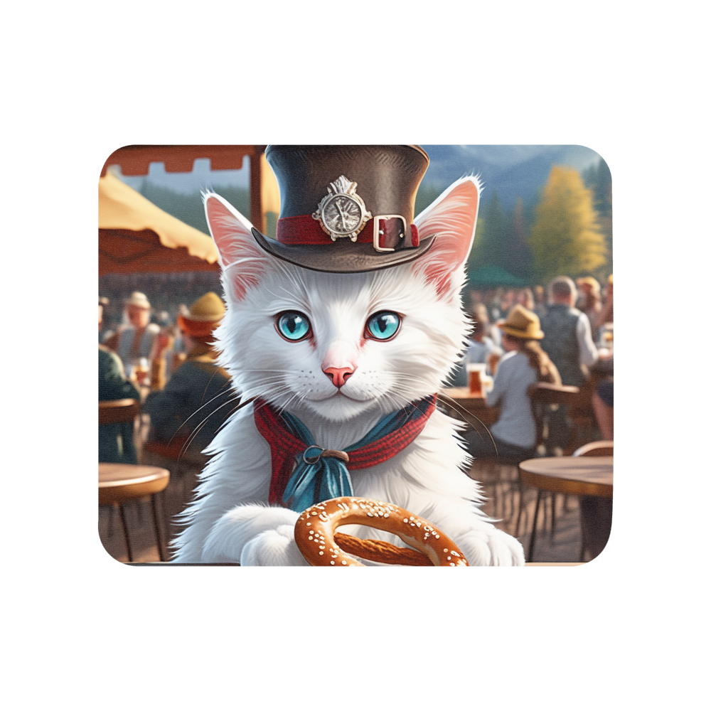 PugMug Custom White Exotic Cat Mouse Pad