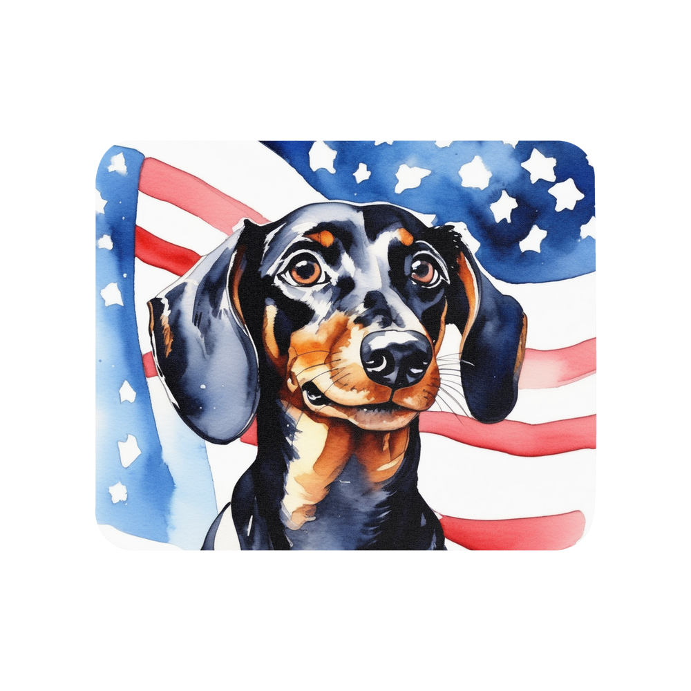 PugMug Custom Black Dachshund Mouse Pad