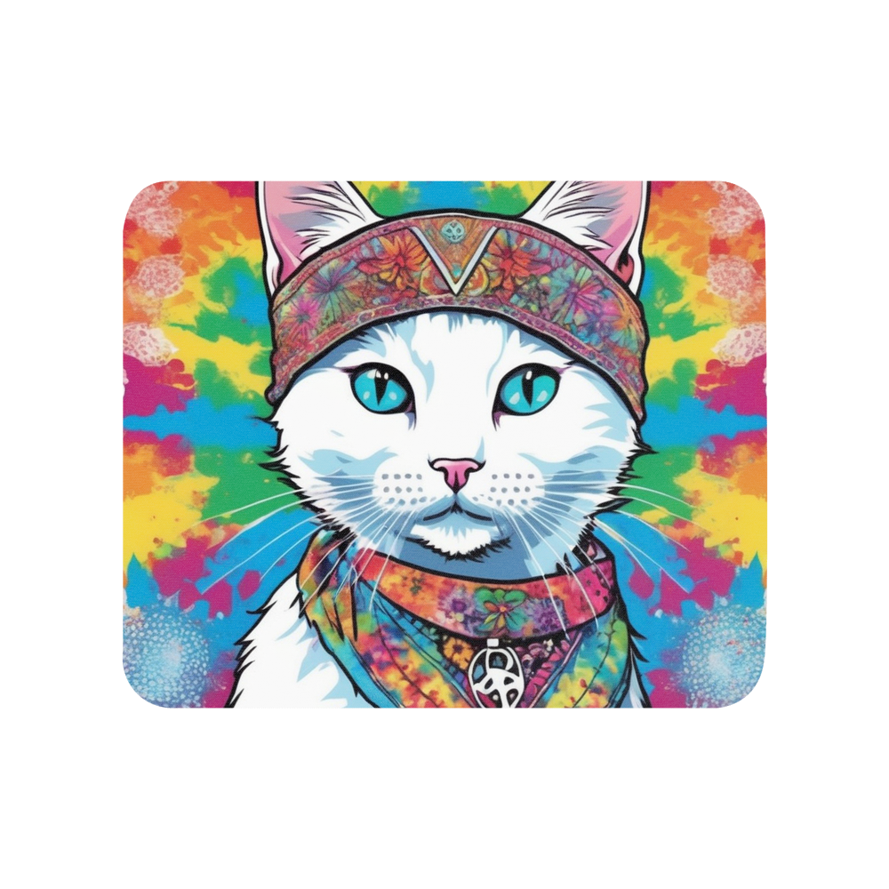 PugMug Custom White Companion Cat Mouse Pad