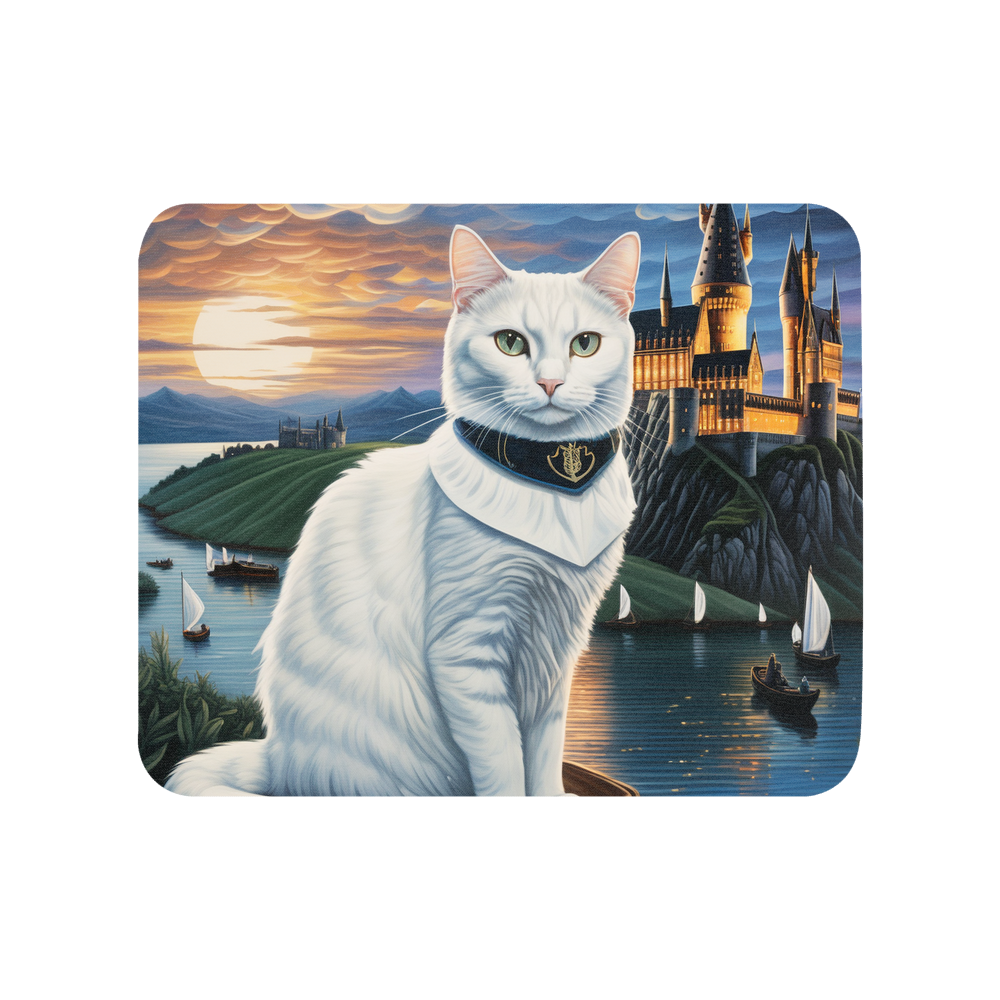PugMug Custom White Companion Cat Mouse Pad