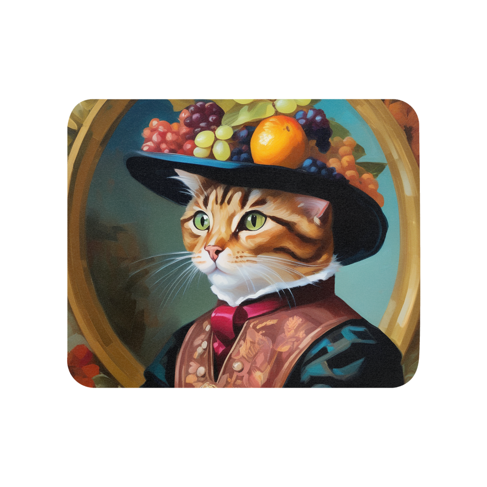 PugMug Custom Tabby Exotic Cat Mouse Pad