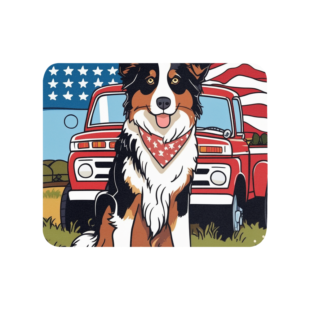 PugMug Custom Australian Shepherd Dog Mouse Pad