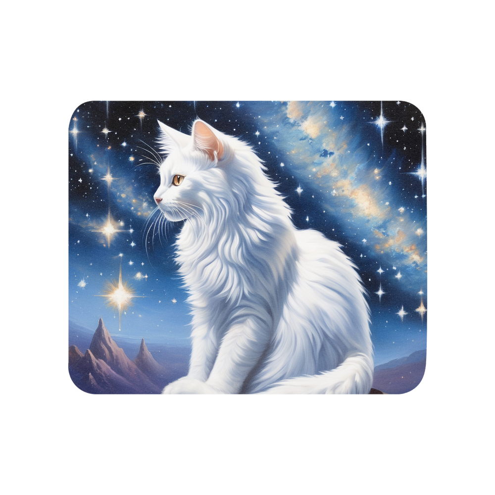 PugMug Custom White Companion Cat Mouse Pad