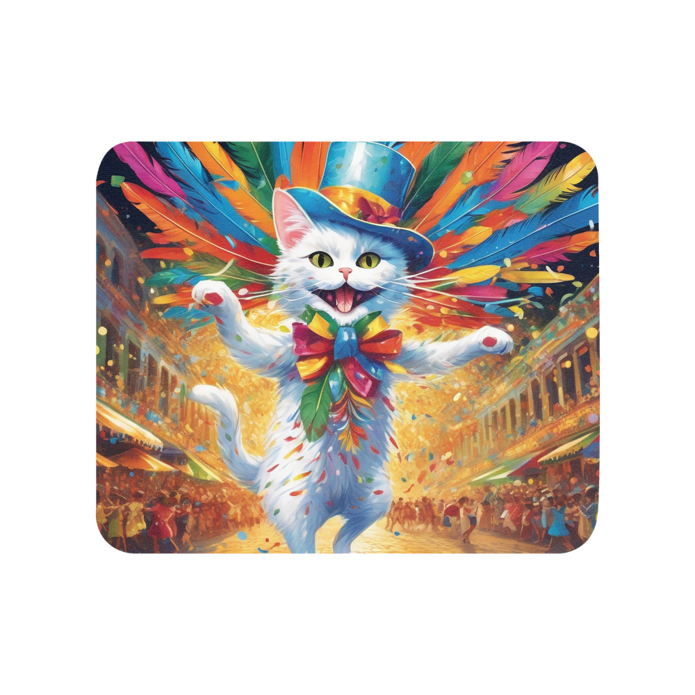 PugMug Custom White Companion Cat Mouse Pad