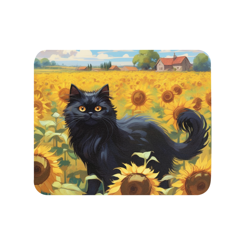 PugMug Custom Black Persian Cat Mouse Pad