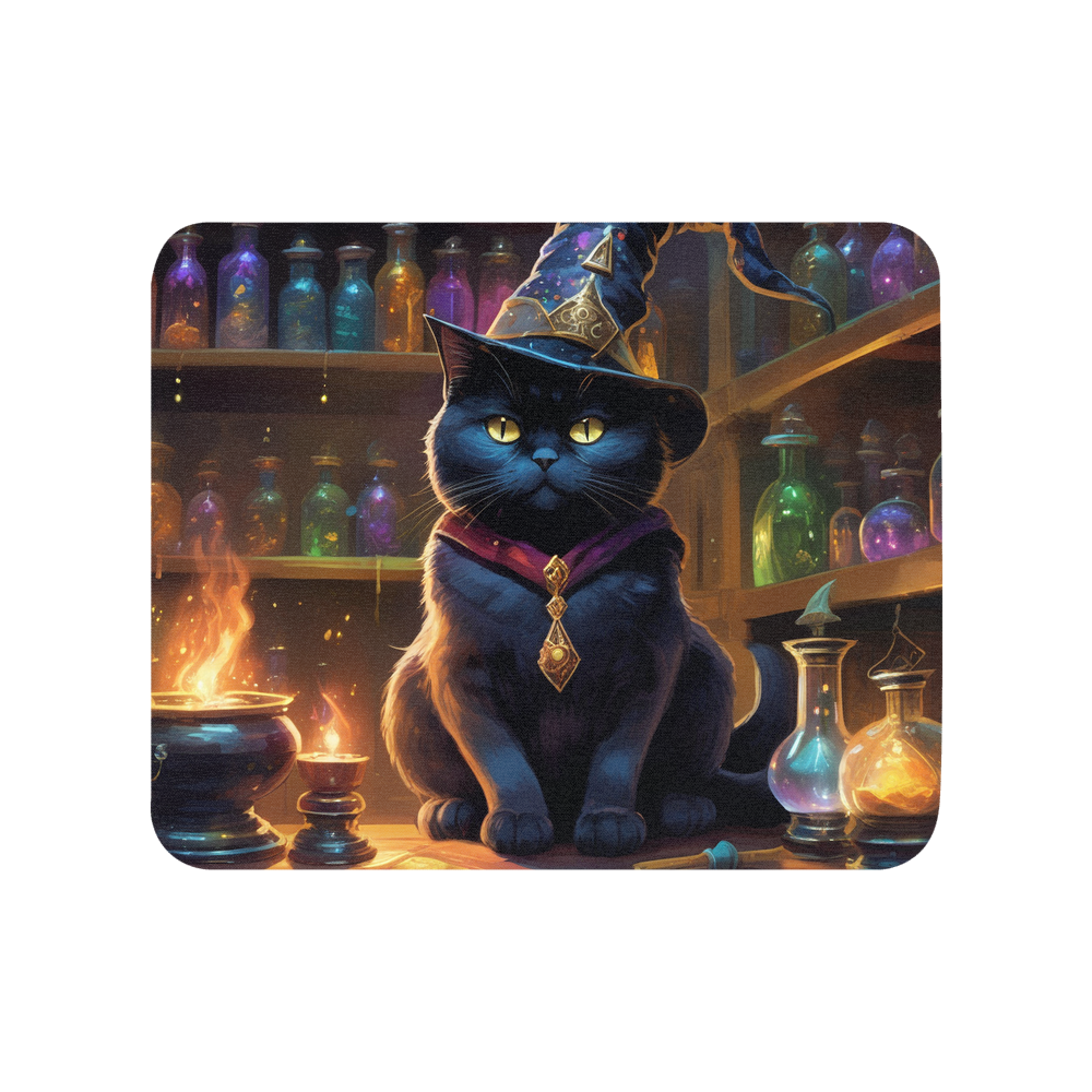 PugMug Custom Black British Shorthair Cat Mouse Pad