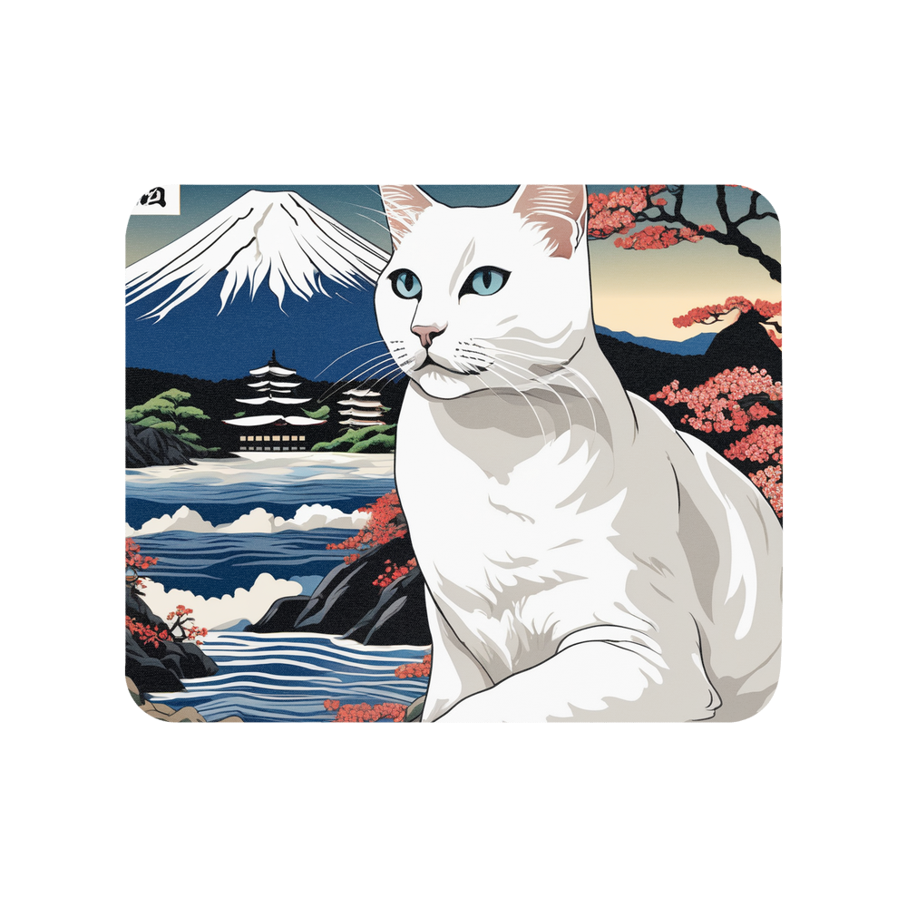 PugMug Custom White Companion Cat Mouse Pad