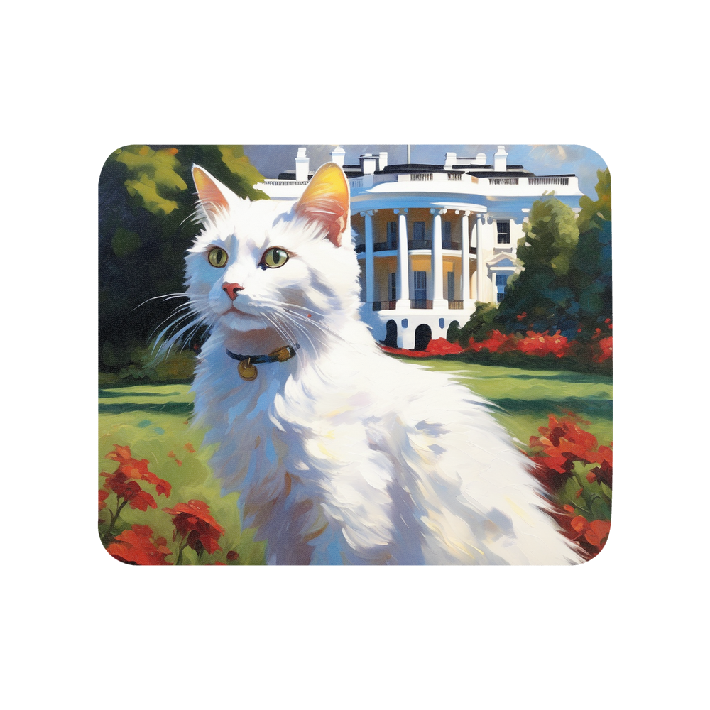 PugMug Custom White Companion Cat Mouse Pad