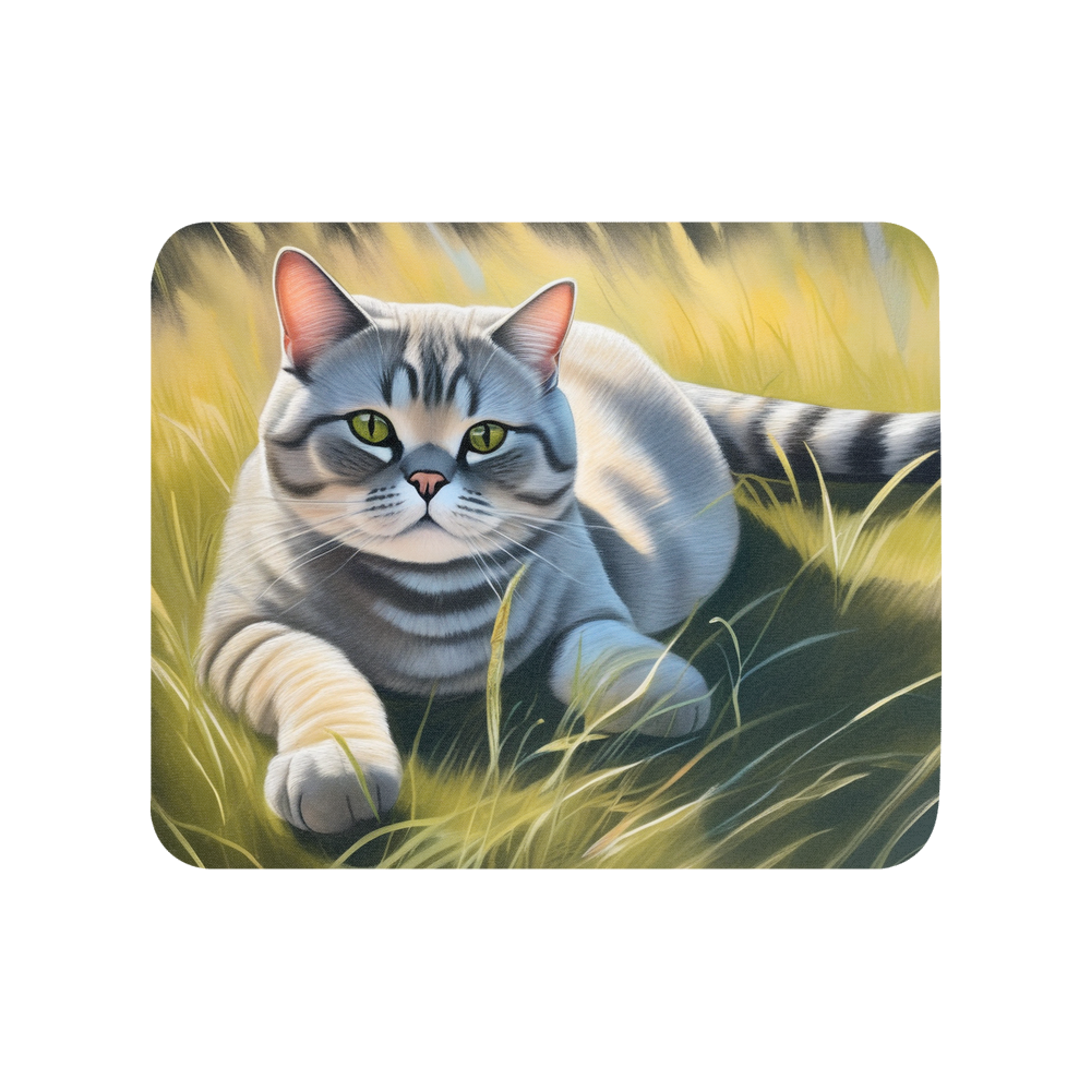 PugMug Custom Tabby British Shorthair Cat Mouse Pad