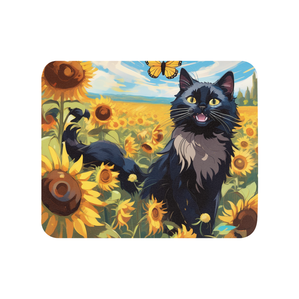 PugMug Custom Black Ragdoll Cat Mouse Pad