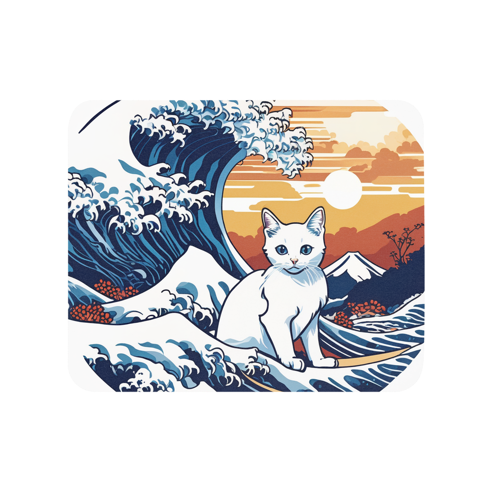 PugMug Custom White Companion Cat Mouse Pad