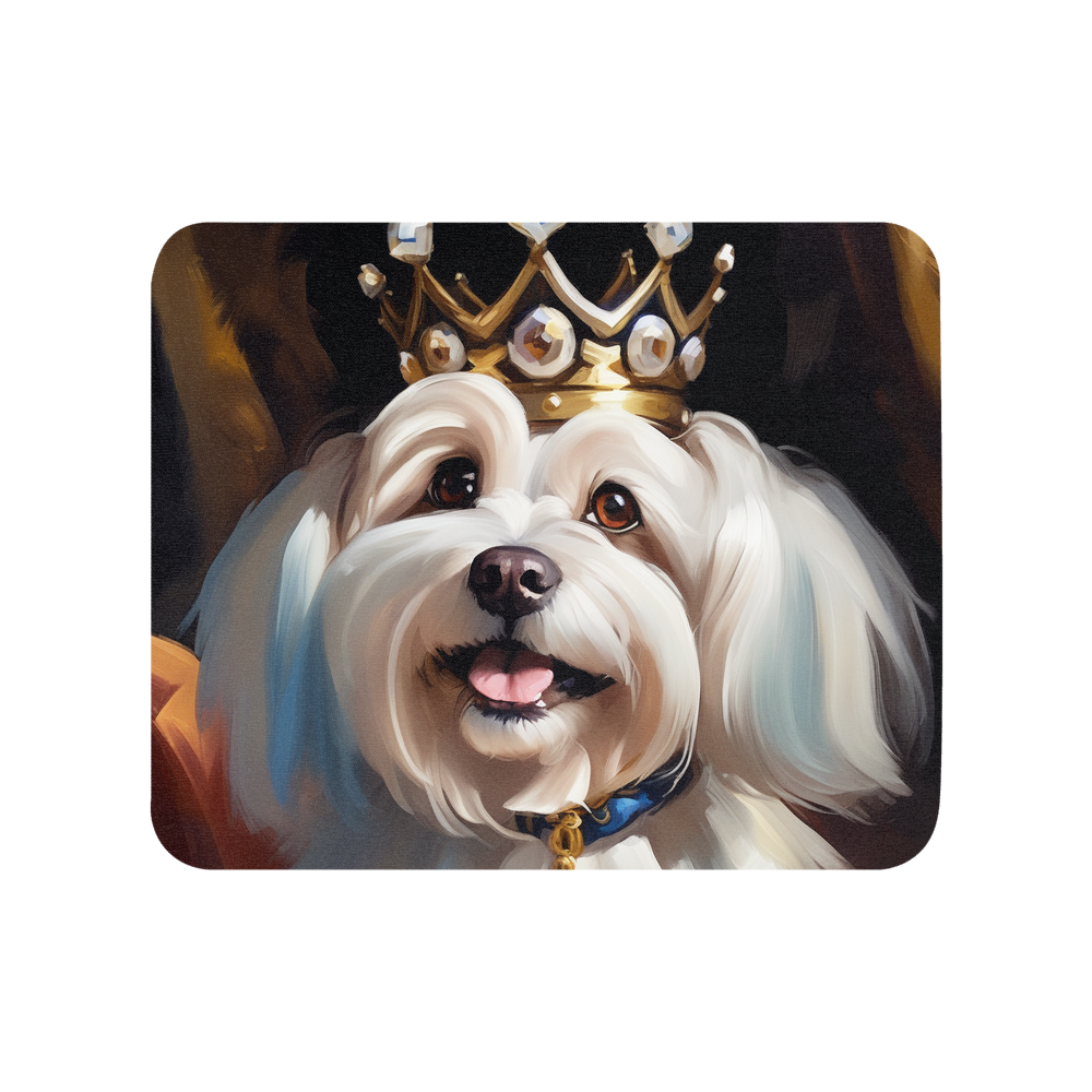 PugMug Custom White Havanese Dog Mouse Pad