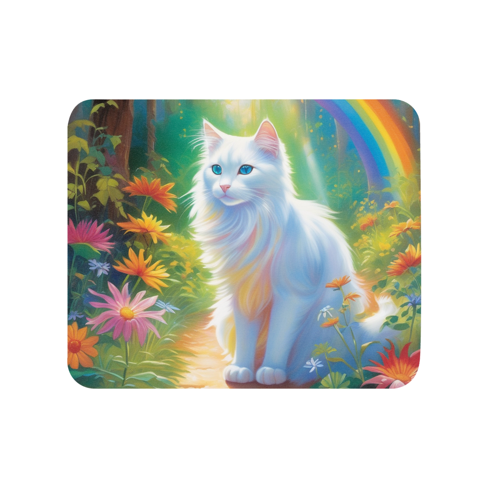 PugMug Custom White Companion Cat Mouse Pad