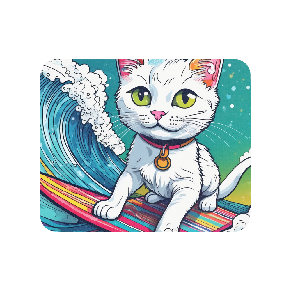 PugMug Custom White Companion Cat Mouse Pad