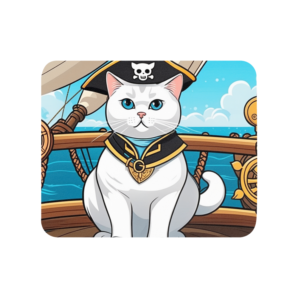PugMug Custom White British Shorthair Cat Mouse Pad
