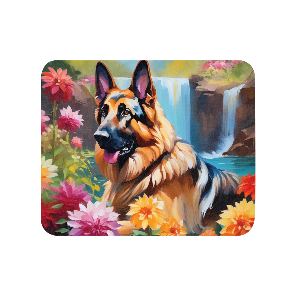 PugMug Custom German Shepherd Dog Mouse Pad