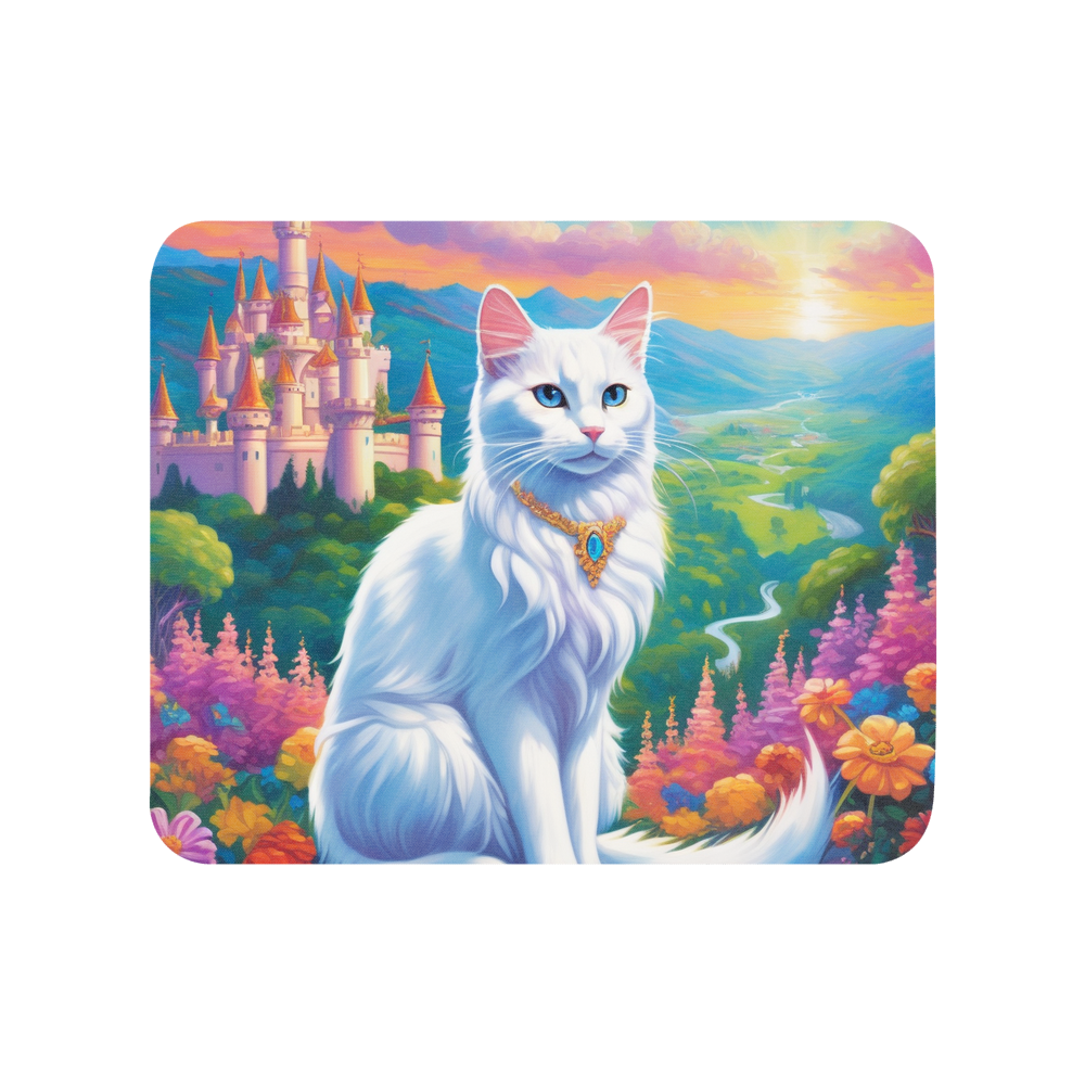 PugMug Custom White Companion Cat Mouse Pad