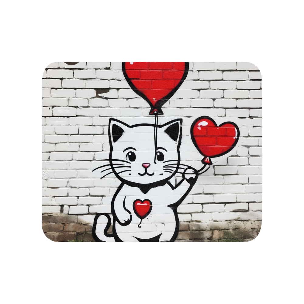 PugMug Custom White Companion Cat Mouse Pad