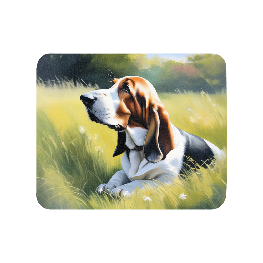 PugMug Custom Basset Hound Mouse Pad