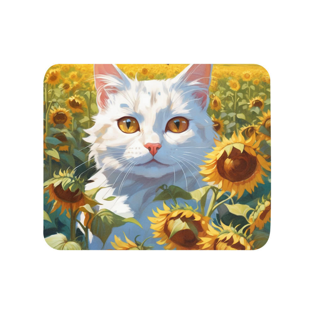 PugMug Custom White Companion Cat Mouse Pad