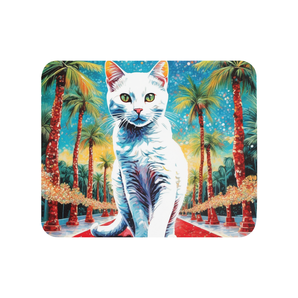 PugMug Custom White Companion Cat Mouse Pad