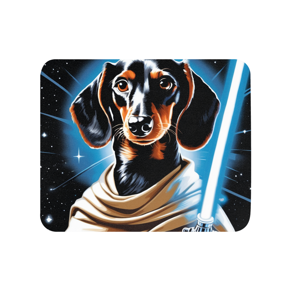 PugMug Custom Black Dachshund Mouse Pad