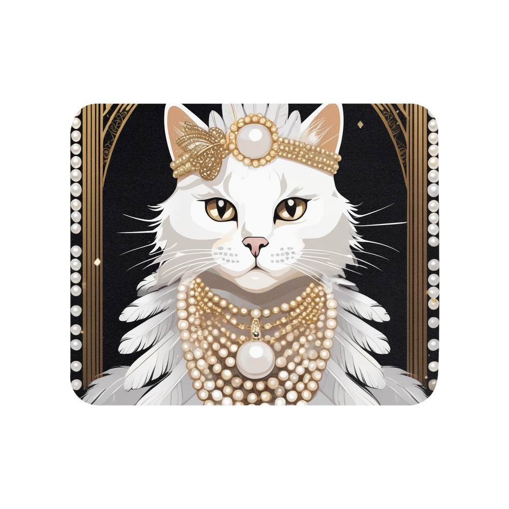 PugMug Custom White Companion Cat Mouse Pad