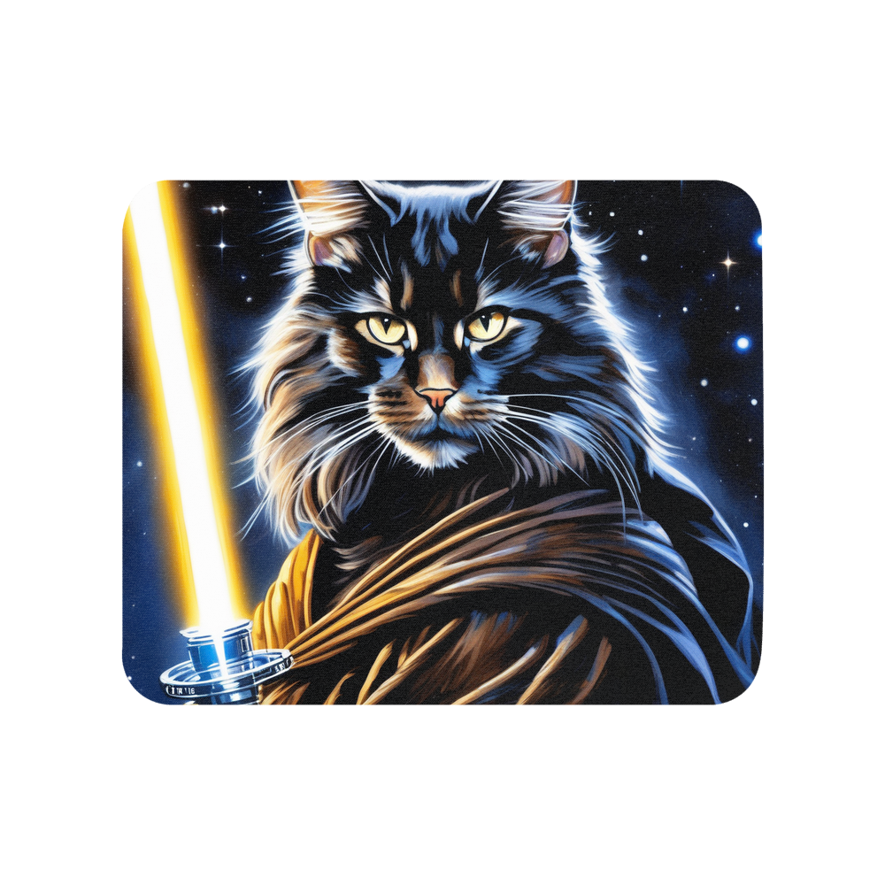 PugMug Custom Black Maine Coon Cat Mouse Pad